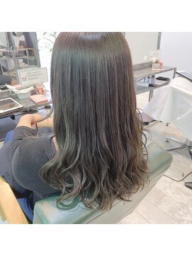 ミューズジャルダン(MUSE jardin) アッシュグレージュ×セミロング