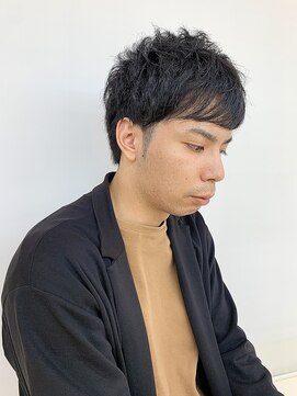 クオリス 上板橋店(QUALIS) くせ毛/メンズショート/ブルーブラック/アッシュ/ツーブロック