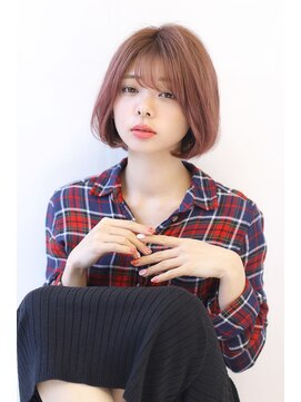 オーロ 宝塚店(ORO) 20代30代40代50代ひし形束感ショート透明感マロンベージュ