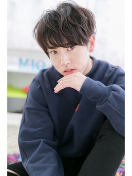 ミック ヘアアンドメイク アップ 駒込店(miq Hair&Make up) サイドパートグレージュカラー重めバブルマッシュb1