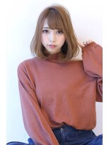 オーロ 池田店(ORO)&nbsp;ことりベージュ毛先パーマ大人かわいい小顔フレンチボブ大人ボブ