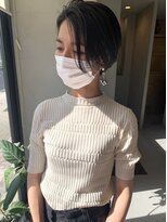 ヘアー アイス ルーチェ(HAIR ICI LUCE) 前下がりショートボブ/西田