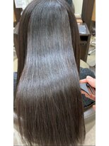 バランスヘアクリニック 南仙台駅前店(Balance hair clinic) 髪質改善カラー[タイトストレート/ミルクチョコレート]30代/40代