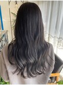 アッシュグレージュ ラベンダーカラー 髪質改善 コテ巻き