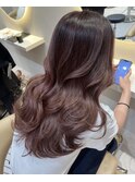 艶カラー!ピンクバイオレット カラーランクアップ 韓国巻き