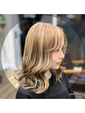 ピヴォヘアー(pivo hair) アンブレラカラー ハイトーンカラー ハイライト ケアブリーチ