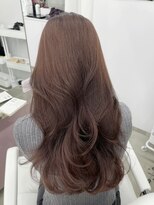 エヌアイ オモテサンドウ(ni omotesando)&nbsp;暖色ブラウンカラー/ピンクブラウン/韓国くびれヘア　上野
