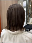 30代40代◎ひし形シルエットボブ×前下がりで小顔効果UP↑