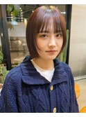 [HANAE］切っぱなしボブ×顔周りレイヤー