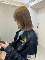 ジーナ 札幌(Zina)&nbsp;美髪＊髪質改善＊くすみベージュ＊ボブ【Zina札幌】