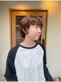 ショート×外国人風くせっ毛パーマ