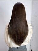 美髪おくれ毛韓国前髪カットヘアロング_ba550273