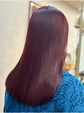 ワン エイティー ディグリース 恵比寿(180°One Eighty Degrees.) 海外ヘア/ピンク/レッド/ベリーピンク