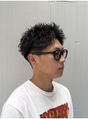 スパイキーショート/刈り上げ/ピンパーマ/ニュアンスパーマ