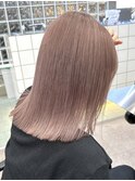 渋谷ダブルカラーピンクベージュピンクブラウンアッシュベージュ