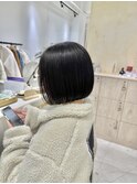 大人ガーリーダークアッシュ似合わせカットミディアムレイヤー