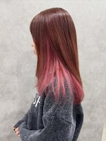 インスヘアー 明石(INCE HAIR)&nbsp;☆コーラルピンクインナーカラー