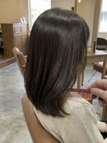 エミュー 大船店(emue) 大船ワンカラーブリーチなしダブルカラーオリーブブラウンカラー