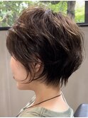 【３０代４０代５０代】無造作くびれショート/前髪あり/豊中