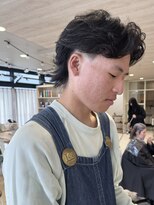 パーク(PAAQ)&nbsp;フェザーパーマニュアンスパーマメンズカットメンズパーマ