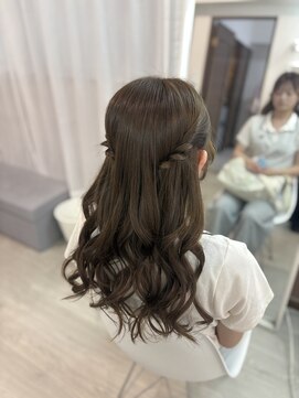 ホワイト(White) ねじりハーフツイン