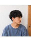 メンズツーブロックラフパーマ　20代 30代 40代 50代 60代　学割