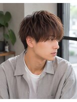 MEN's Baguz MEN'Sカット/ MEN'Sパーマ/ MEN'Sカラー 韓国風マッシュニュアンスパーマ束感毛流れメンズトレンドヘア