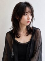 ノラ ギンザ(NORA GINZA)&nbsp;ミディアムウルフレイヤー× シースルーバング20代30代40代50代