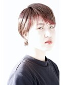 バングインナーカラー X 丸みショート
