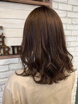 シェリール 八千代台駅(CHERIR) 伸ばしかけぱっつんロング☆アッシュベージュ