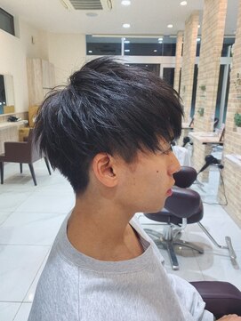 グランデュール 焼津店(GRANDEUR) 【GRANDEUR焼津】黒髪ツーブロック×ミニマッシュショート