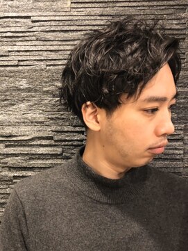 ヒロギンザ 恵比寿店(HIRO GINZA) ツーブロックビジネスショートレイヤーかき上げコンマヘア