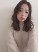 グレージュ/デジタルパーマ/ゆるふわ/結べる/透明感/高柳
