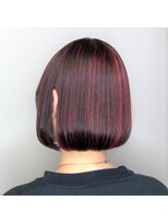 アンド バイ ヘアサロン(AND by hair salon) チェリーレッドハイライト