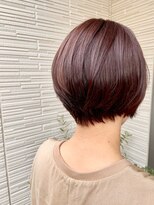 リーフ ヘアアンドリラクーゼーション(Leaf hair&relaxation)&nbsp;ショート×モーブピンク