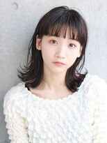 マイロ(mailo) 切りっぱなしの透け感バング外ハネロブ