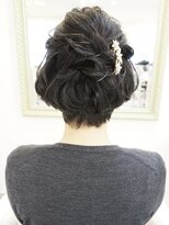 ヘアアンドメイクジップ恵比寿 (Hair＆Make ZIP)&nbsp;ショートヘア ハーフアップ　ヘアセット