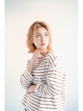 ジュール サウス 新宿南口(Joule South) 顔型別ヘアスタイル特集/マロンベージュ/Aラインボブ/新宿