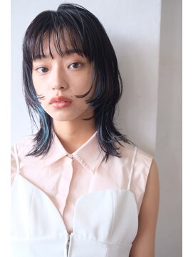 シー(See.) 大人おしゃれウルフレイヤー耳周りインナーカラー [上新庄駅]