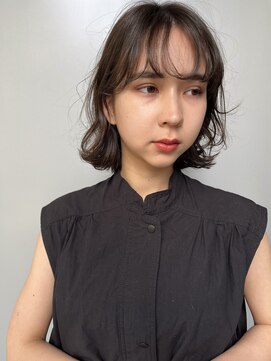 ラレイ(Lalei) ゆるめボブパーマ　×  ショコラアッシュ