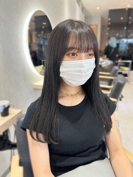 ジーナ 博多筑紫口(Zina) 【tama】シアーグレージュ×ストレートヘア