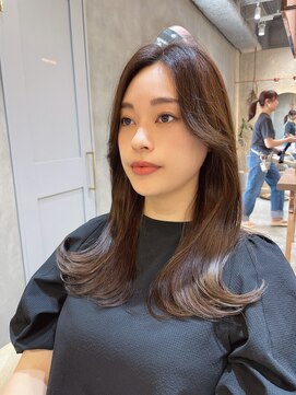 ロンド エスポワール 錦糸町(Lond espoir) ピンクベージュ前髪カタログマルチダボブ【韓国ヘア/鈴木颯】