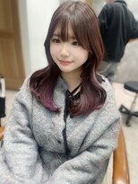 フォンド 津田沼(fond.)&nbsp;前髪/アンブレラカラー/こなれミディ/イメチェン/ウェーブパーマ