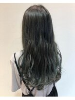 テンドルレーヴ(Tendre Reve)&nbsp;ロングバレイアージュブルーゆるふわパーマ