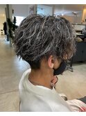 縦落ちツイスパ×ホワイトハイライト