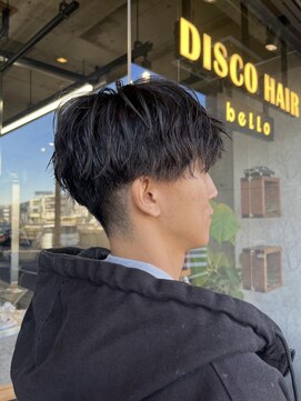 ディスコヘアー ベッロ(DISCO HAIR bello) 表面に残ったパーマを活かしてセット
