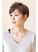 【 I. 】30代からのナチュラル前上がりショート 川口