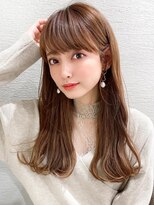 イメチェン姫カットレイヤーロングニュアンスカラー美髪