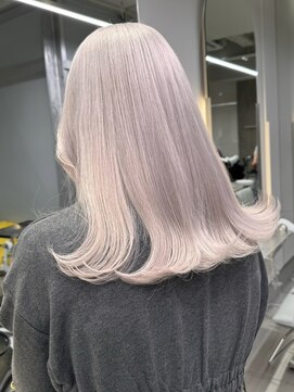 ソル バロール 表参道(SOL .valor) 表参道デザインカラーブロンドアンブレラカラーピンクベージュ