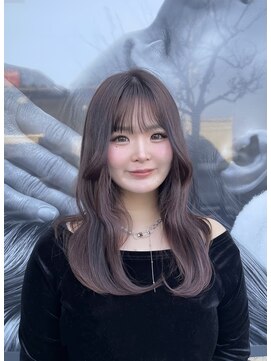 サロンドモリ ピンク×韓国hairstyle